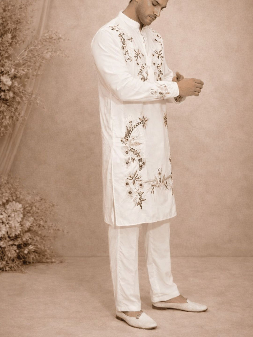 Royal Embroidered Wedding Kurta Set – Festive Collection