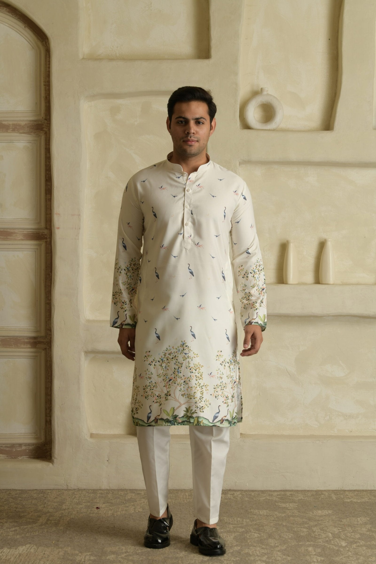 Men Ethnic Motifs Printed Daily Straight Kurta