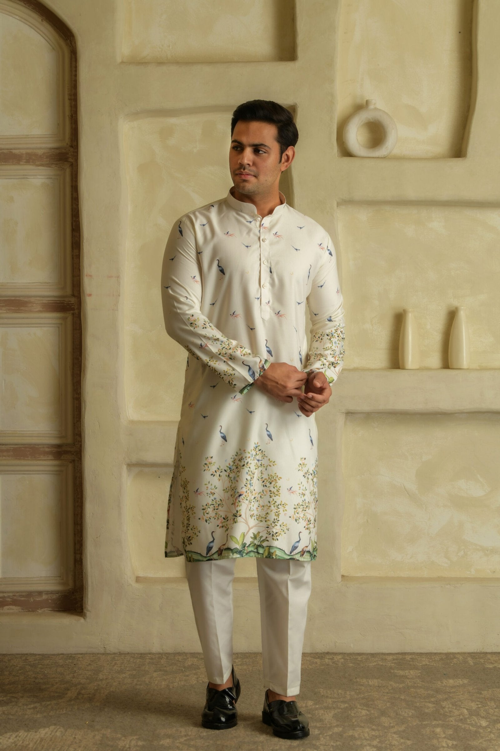 Men Ethnic Motifs Printed Daily Straight Kurta