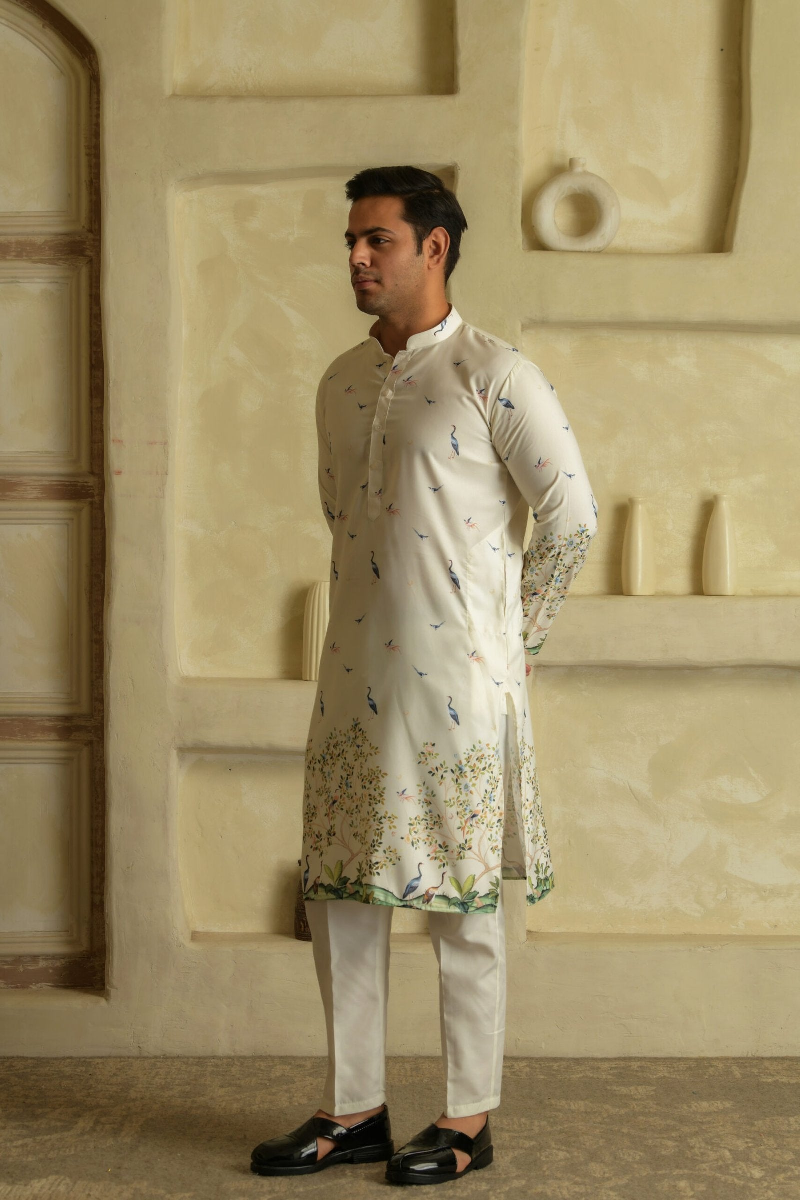 Men Ethnic Motifs Printed Daily Straight Kurta