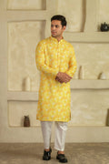 Men Geometric Printed Festive Straight Kurta