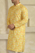Men Geometric Printed Festive Straight Kurta