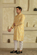 Floral Printed Mandarin Collar Kurta