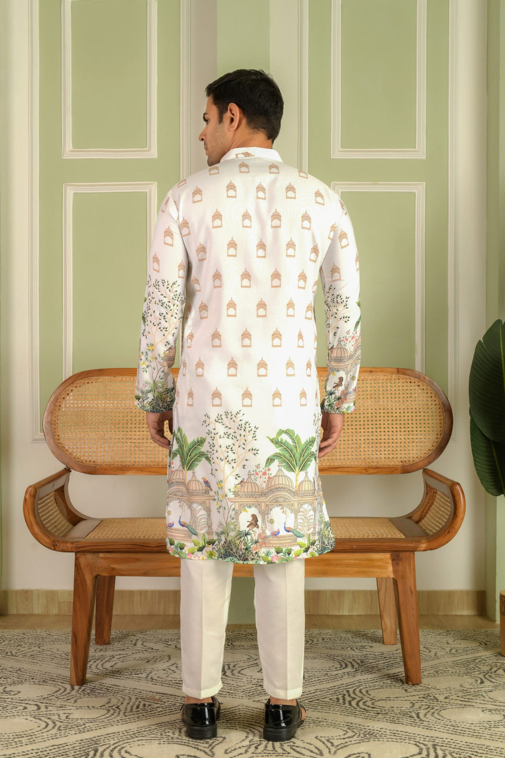 Men Ethnic Motifs Printed Straight Kurta