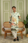 Men Floral Printed Kurta