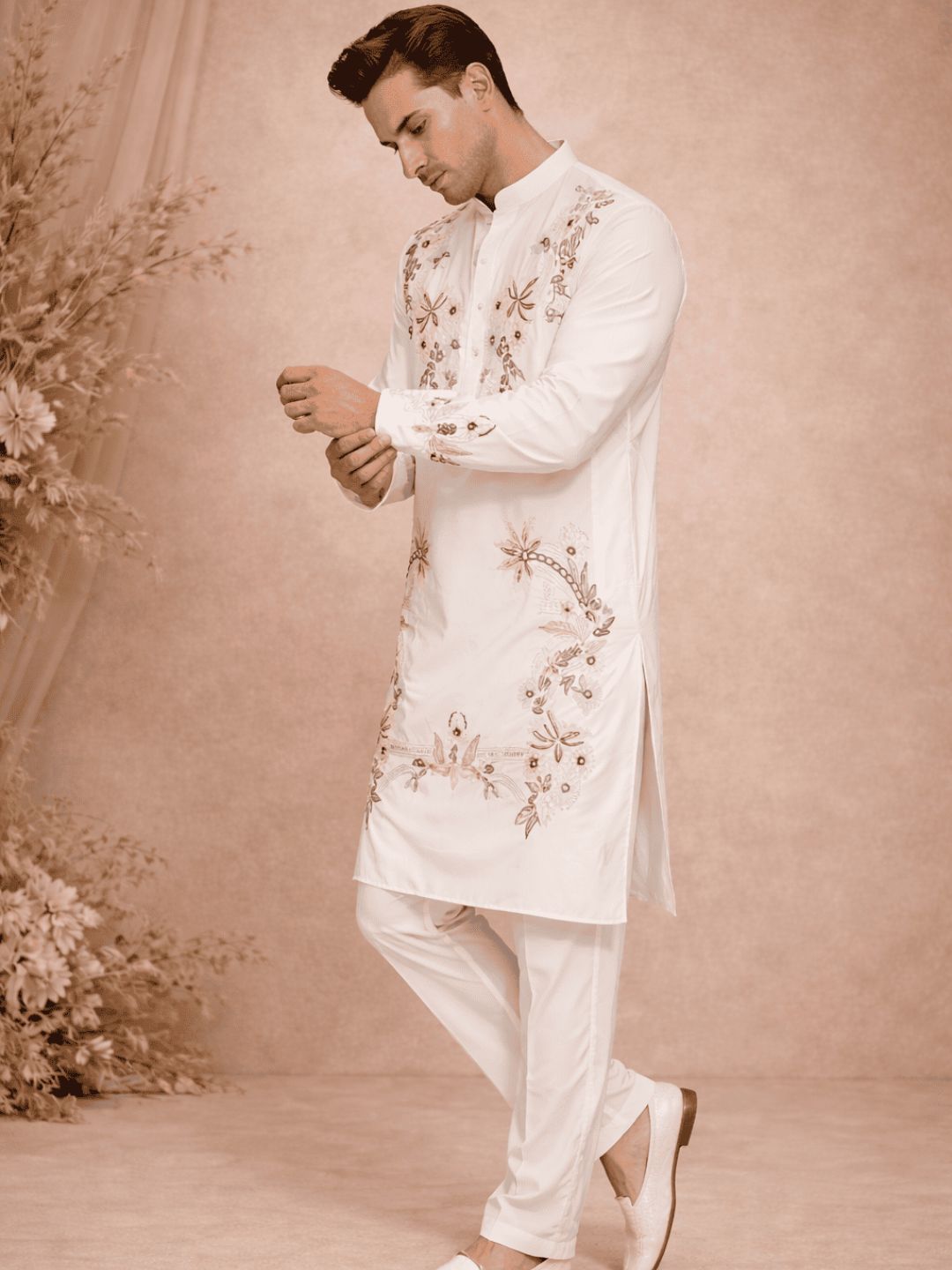 Royal Embroidered Wedding Kurta Set – Festive Collection
