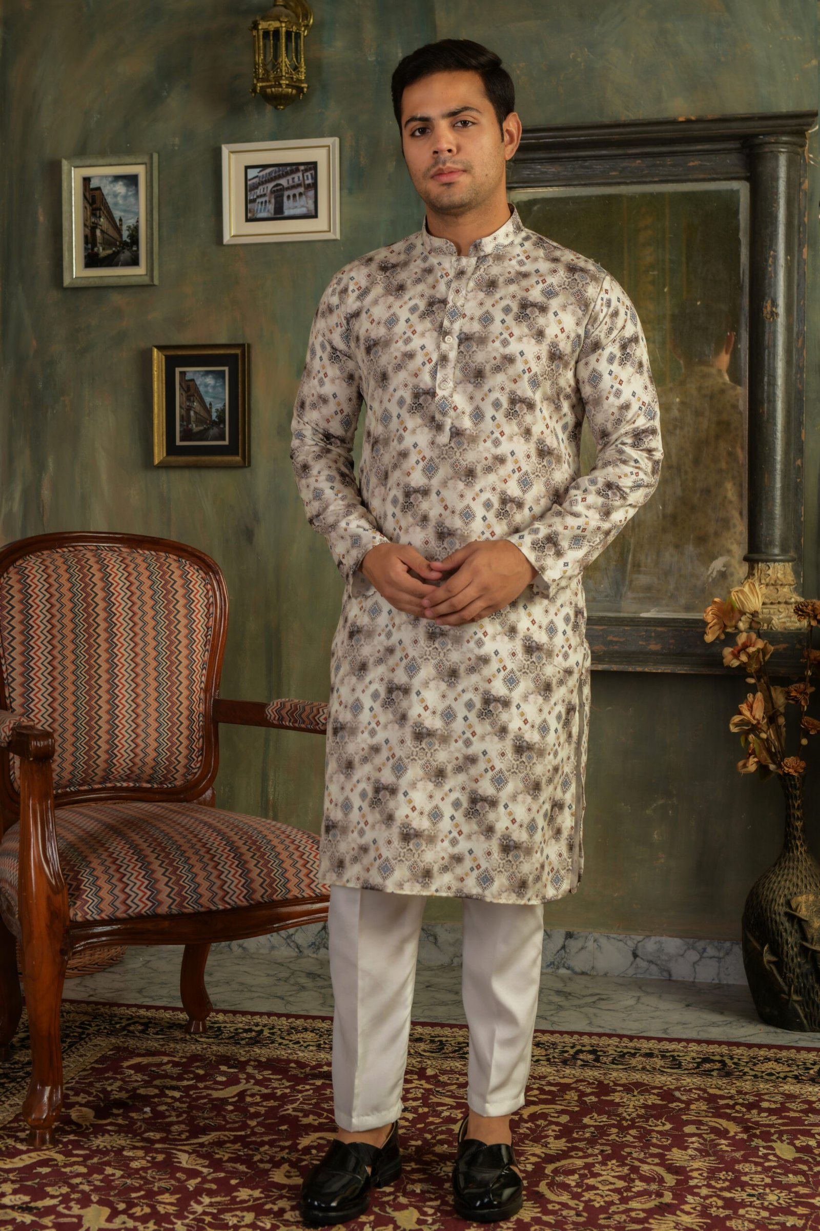 Elegant Printed Kurta 01